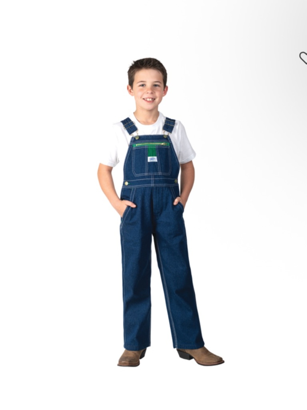 Liberty Youth 10R Denim Overall Bibs Chore 100% Cotton Western Farm - Picture 9 of 9